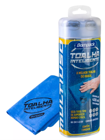 Toalha Mágica Inteligente Multiuso Absorve Água Bompack